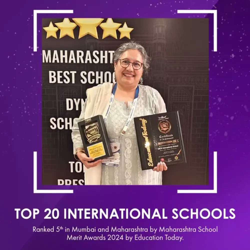 JBCN International School, Borivali ranked No. 5 in Maharashtra & Mumbai in the Top 20 International Schools, Maharashtra School Merit Awards 2024 - Education Today
