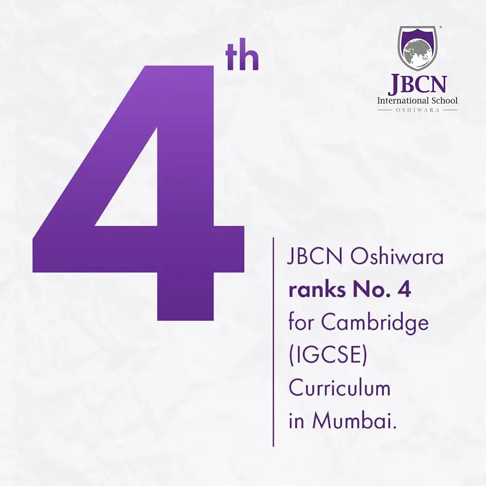 Ranked No.4 in IGCSE in Mumbai (Cambridge Curriculum)